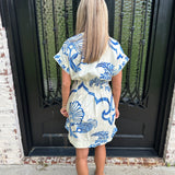 Maude Yana Dress in Blue Fresco