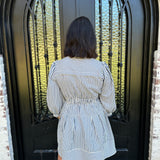 Annaleigh Stripe Dress in Indigo