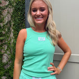 Lulu Mac Tank in Seafoam