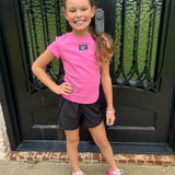 Lulu Mac Kids Babydoll Tee in Bubblegum