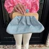 Lia Clutch in Blue