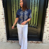 Melissa Nepton Nina Blouse in Navy