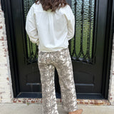 Evie Snakeskin Denim Jeans