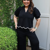 Kappy Pant Set in Black