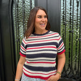 Stella Striped Crochet Top