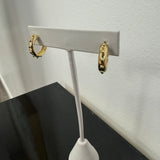 Studded Huggies in Gold