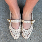 Steve Madden Melody Ballet Flats in Natural Raffia