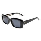 ISea Margot Sunglasses in Black/Smoke