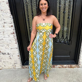 Lavi Roma Strapless Maxi Dress