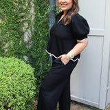 Kappy Pant Set in Black