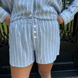 Z Supply Boyfriend Boxer in Blue Velvet