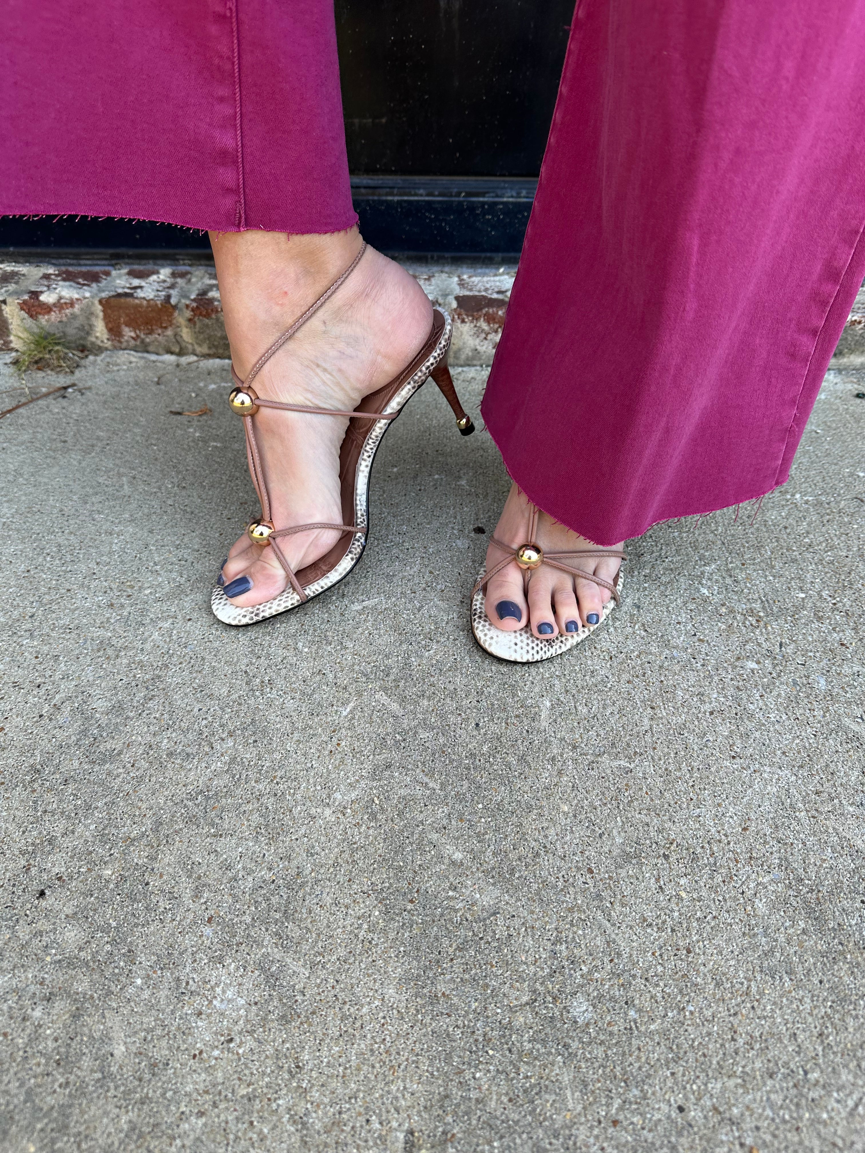 Steve Madden Ramos Heels in Natural Snake Splurge Montgomery Steve Madden Ramos Heels in Natural Snake Splurge Montgomery