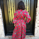 Gracelyn Maxi Dress in Plaid About You