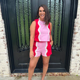 Red & Pink Wavy Set