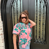 Maude Raya Top in Emerald Blush