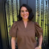 Gina Top in Brown