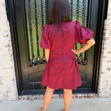 Marcie Dress in Burgundy
