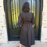 Rena Midi Dress in Black