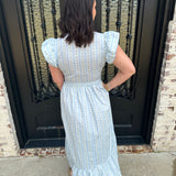 Karlie Floral Ric Rac Trim Maxi Dress