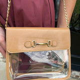 Clear Purse in Tan