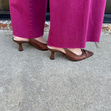 Lorine Heels in Espresso Mesh