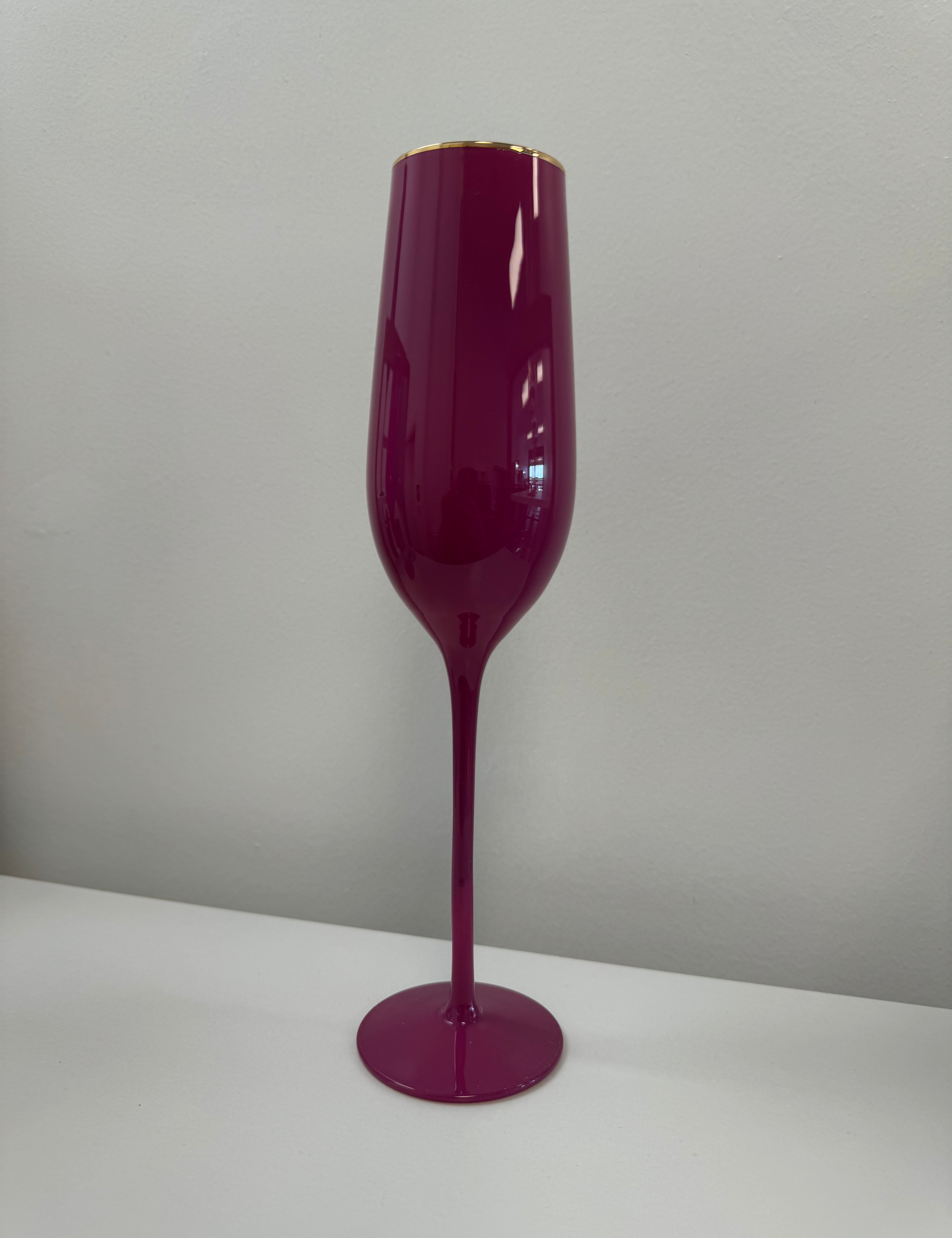 Sugar Plum Champagne Flute Glasses