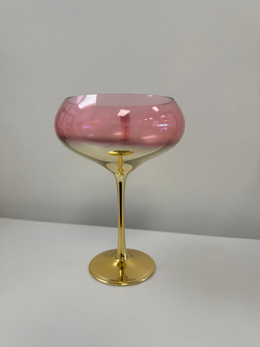 Gilded Coupe Glasses