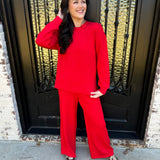 Spanx AirEssentials Crewneck Tunic in Red