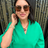 DIFF Capri Sunglasses in Espresso Tortoise Brown