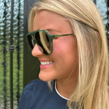 Diff Tosca III Sunglasses in Fairway Green Aloe Green Gradient Light Gold Flash