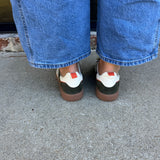 Back 70 Ghost Sneakers in Olive and Orange