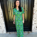 Edith Floral Maxi in Green