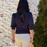 The Audrey Mixed Media Top