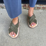 4ccccees Mellow Me Sandals in Moss