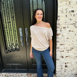 Short Sleeve Anywhere Top in Crepe