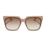 DIFF Thea Sunglasses in Nude + Brown Gradient