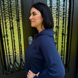 Spanx AirEssentials Half Zip in Navy