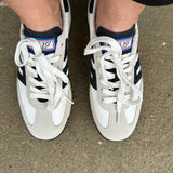 Back70 Barkley Jogger Sneakers in White/Black