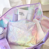 Essential Zip Pouch in Soap Bubble Iridescent
