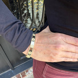 Clover Cuff Bracelet in Silver and Gold