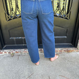 Spanx Barrel Leg Jeans in Adriatic Blue