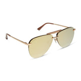 DIFF Tahoe Sunglasses in Gold & Gold Mirror