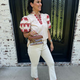 Clear Stadium Bag in Tan