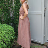 Check Maxi in Terracotta