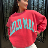Lulu Mac Coral/Mint Sweatshirt