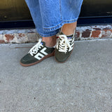 Back 70 Ghost Sneakers in Olive and Orange