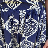 Veronica Strapless Dress in Navy