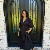 Rena Midi Dress in Black