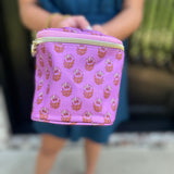 Mary Square Kiss and Makeup in Pink Floral and Venice Vines