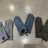 Callie Touchscreen Tech Gloves with Fur Ball - Multiple Colors Available